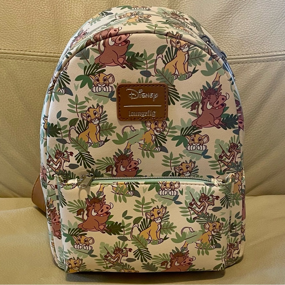 Loungefly Disney The Lion King Simba Timon & Pumbaa Mini Backpack